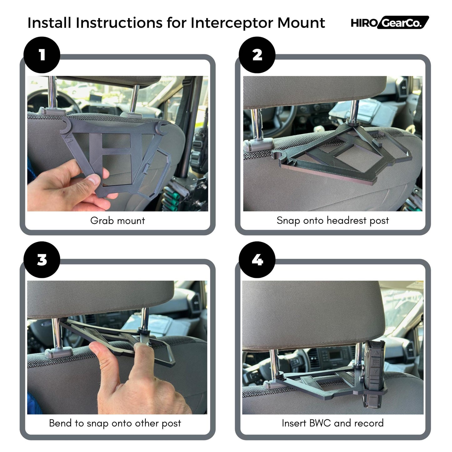 Ford Interceptor Axon Body Camera Mount | Law Enforcement Equipment