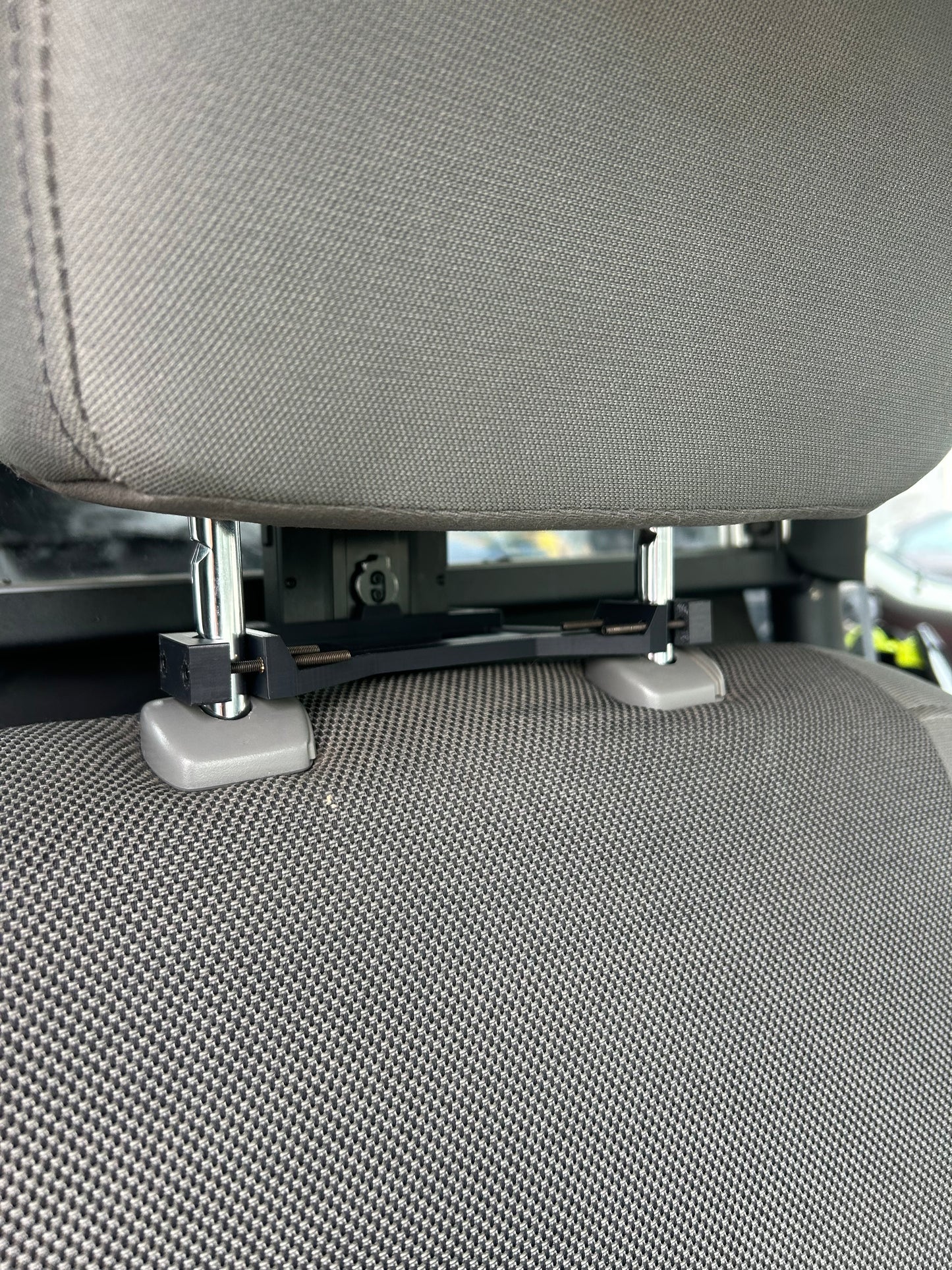 BWC Mount view from front passenger seat, gear for patrol officers