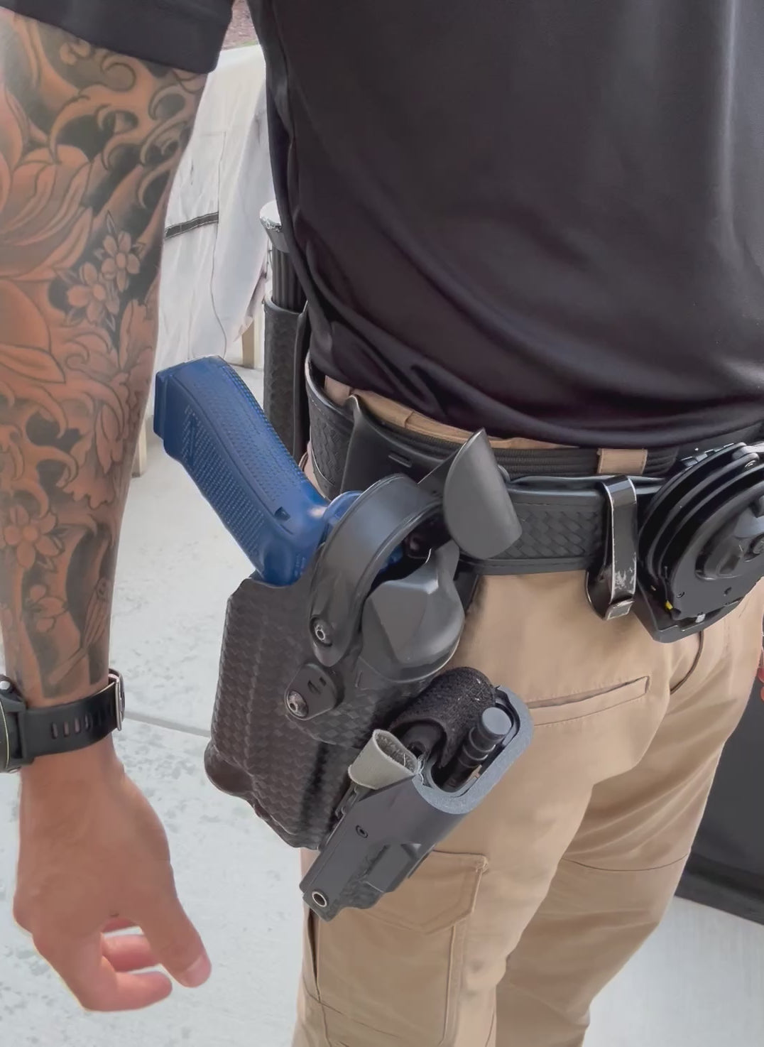 Flip Up Tourniquet Holder for law enforcement demo video
